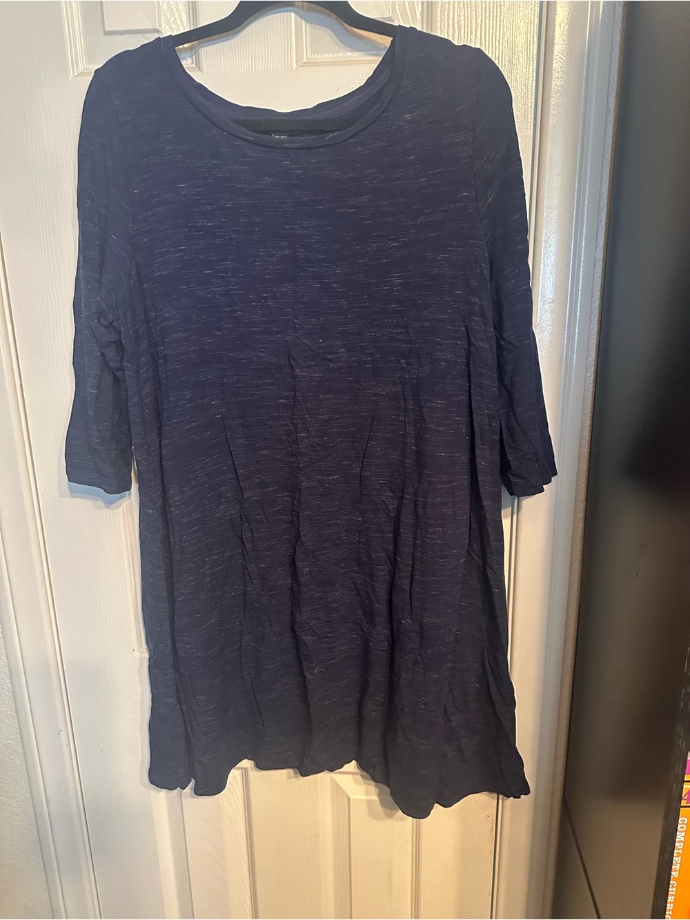 Women's Navy Blue Casual Tunic Top